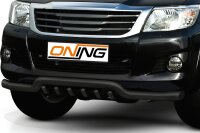 Frontbügel Unterbodenschutz für Toyota Hilux VII N25 05-15 SCHWARZ 70mm breit Gutachten
