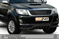 Frontbügel Unterbodenschutz für Toyota Hilux VII N25 05-15 SCHWARZ 70mm breit Gutachten