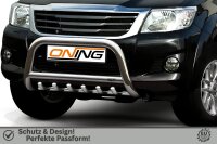 Frontbügel mit Unterbodenschutz für Toyota Hilux VII N25 2005-2015 70mm Gutachten