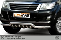 Frontbügel Unterbodenschutz für Toyota Hilux VII N25 2005-2015 70mm breit Gutachten