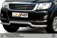 Frontbügel für Toyota Hilux VII N25 2005-2015 70mm breit Edelstahl Gutachten