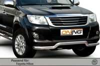 Frontbügel für Toyota Hilux VII N25 2005-2015 70mm breit Edelstahl Gutachten