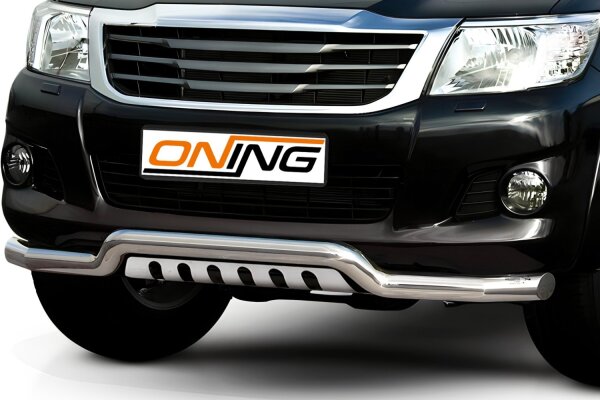 Frontbügel mit Unterfahrschutz für Toyota Hilux VII N25 2005-2015 70mm breit Gutachten