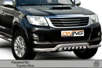 Frontbügel mit Unterfahrschutz für Toyota Hilux VII N25 2005-2015 70mm breit Gutachten