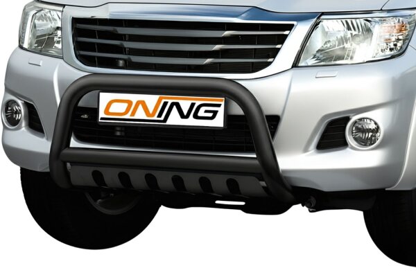 Frontbügel Unterfahrschutz für Toyota Hilux VII N25 2005-2015 SCHWARZ 70mm Gutachten
