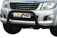 Frontbügel für Toyota Hilux VII N25 2005-2015 SCHWARZ 70mm Edelstahl Gutachten