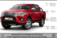 Frontbügel mit Unterbodenschutz für Toyota Hilux VIII 2015-2018 SCHWARZ 70mm Gutachten