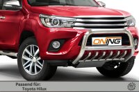 Frontbügel mit Unterbodenschutz für Toyota Hilux VIII 2015-2018 70mm Gutachten