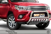 Frontbügel mit Unterfahrschutz für Toyota Hilux VIII 2015-2018 70mm Gutachten