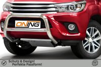 Frontbügel mit Querstreben für Toyota Hilux VIII 2015-2018 70mm Gutachten
