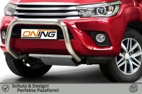 Frontbügel für Toyota Hilux VIII 2015-2018 70mm Frontschutzbügel Gutachten