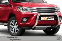 Frontbügel für Toyota Hilux VIII 2015-2018 70mm Frontschutzbügel Gutachten