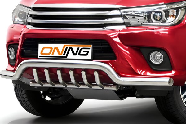Frontbügel mit Unterfahrschutz für Toyota Hilux VIII 2015-2018 70mm breit Gutachten