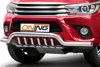 Frontbügel mit Unterfahrschutz für Toyota Hilux VIII 2015-2018 70mm breit Gutachten