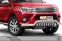 Frontbügel mit Unterfahrschutz für Toyota Hilux VIII 2015-2018 70mm breit Gutachten
