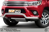 Frontbügel für Toyota Hilux VIII 2015-2018 70mm breit Frontschutzbügel Gutachten