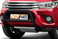 Frontbügel mit Querstreben für Toyota Hilux VIII N25 2015-2018 SCHWARZ 70mm Gutachten
