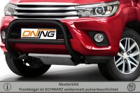 Frontbügel mit Querstreben für Toyota Hilux VIII N25 2015-2018 SCHWARZ 70mm Gutachten