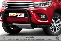 Frontbügel für Toyota Hilux VIII 2015-2018 SCHWARZ 70mm Gutachten