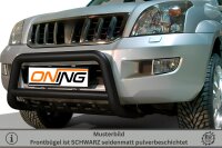 Frontbügel mit Unterbodenschutz für Toyota Land Cruiser J12 2002-2009 SCHWARZ 70mm