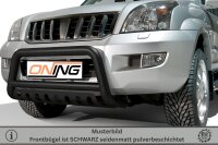 Frontbügel mit Unterfahrschutz für Toyota Land Cruiser J12 2002-2009 SCHWARZ 70mm
