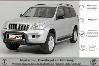 Frontbügel mit Unterfahrschutz für Toyota Land Cruiser J12 2002-2009 SCHWARZ 70mm
