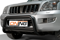 Frontbügel mit Querstreben für Toyota Land Cruiser J12 2002-2009 SCHWARZ 70mm Gutachten