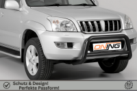Frontbügel mit Querstreben für Toyota Land Cruiser J12 2002-2009 SCHWARZ 70mm Gutachten