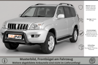 Frontbügel mit Querstreben für Toyota Land Cruiser J12 2002-2009 SCHWARZ 70mm Gutachten