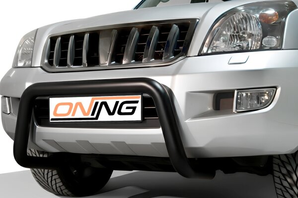 Frontbügel für Toyota Land Cruiser J12 2002-2009 SCHWARZ 70mm Frontschutzbügel Gutachten