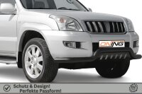 Frontbügel Unterfahrschutz für Toyota Land Cruiser J12 2002-2009 SCHWARZ 76mm breit