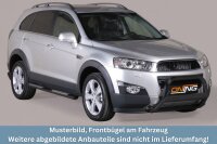 Frontbügel Edelstahl schwarz für Chevrolet Captiva 2011 - 63mm Gutachten