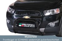 Frontbügel Edelstahl schwarz für Chevrolet Captiva 2011 - 63mm