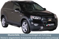 Frontbügel Edelstahl schwarz für Chevrolet Captiva 2011 - 63mm