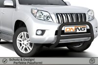 Frontbügel mit Querstreben für Toyota Land Cruiser J15 2010-2013 SCHWARZ 70mm Gutachten