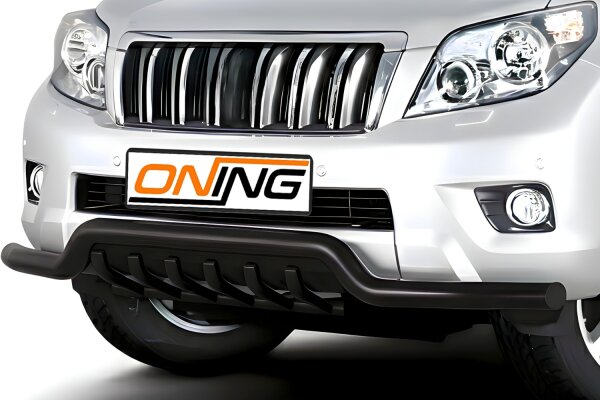 Frontbügel Unterbodenschutz für Toyota Land Cruiser J15 2010-2013 SCHWARZ 70mm breit