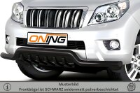 Frontbügel Unterbodenschutz für Toyota Land Cruiser J15 2010-2013 SCHWARZ 70mm breit