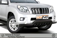Frontbügel Unterbodenschutz für Toyota Land Cruiser J15 2010-2013 SCHWARZ 70mm breit