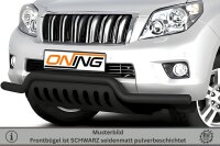 Frontbügel Unterfahrschutz für Toyota Land Cruiser J15 2010-2013 SCHWARZ 70mm breit Gutachten
