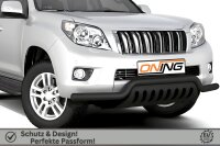 Frontbügel Unterfahrschutz für Toyota Land Cruiser J15 2010-2013 SCHWARZ 70mm breit Gutachten