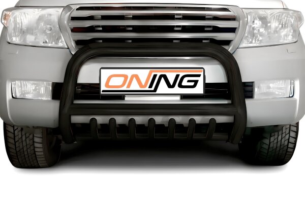 Frontbügel Unterbodenschutz für Toyota Land Cruiser J20 2007-2012 SCHWARZ 70mm Gutachten