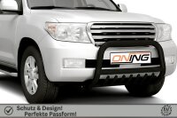 Frontbügel Unterbodenschutz für Toyota Land Cruiser J20 2007-2012 SCHWARZ 70mm Gutachten