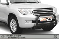 Frontbügel mit Unterfahrschutz für Toyota Land Cruiser J20 2007-2012 SCHWARZ 70mm Gutachten