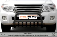 Frontbügel Unterbodenschutz für Toyota Land Cruiser V8 J20 2012- SCHWARZ 70mm Gutachten