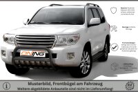 Frontbügel Unterbodenschutz für Toyota Land Cruiser V8 J20 2012- SCHWARZ 70mm Gutachten