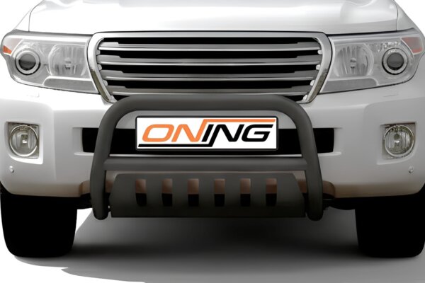 Frontbügel mit Unterfahrschutz für Toyota Land Cruiser V8 J20 2012- SCHWARZ 70mm Gutachten