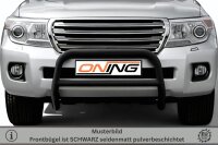Frontbügel mit Querstreben für Toyota Land Cruiser V8 J20 2012- SCHWARZ 70mm Gutachten