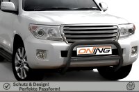 Frontbügel mit Querstreben für Toyota Land Cruiser V8 J20 2012- SCHWARZ 70mm Gutachten