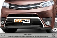 Frontbügel für Toyota Proace 2016-2024 SCHWARZ 60mm breit Edelstahl Gutachten