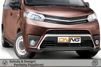 Frontbügel für Toyota Proace 2016-2024 SCHWARZ 60mm breit Edelstahl Gutachten